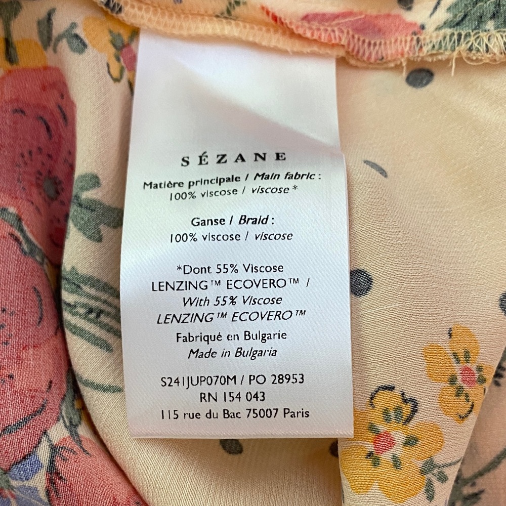 Sezane Sandy midi skirt in color Poppy 38 - Picture 7 of 7